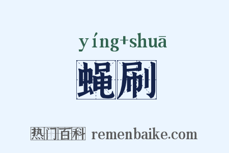 蝇刷是什么意思的图片